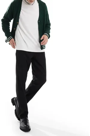 JACK & JONES Drawstring smart tapered loose trousers in