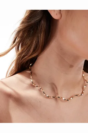 ASOS Torque choker with wave design in tone