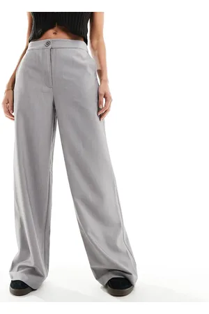 ASOS Tailored relaxed straight leg trousers in
