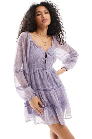 Miss Selfridge Corset mini dress in paisley