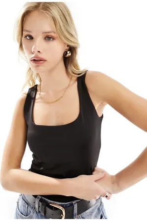 VERO MODA 2 way square neck jersey top in