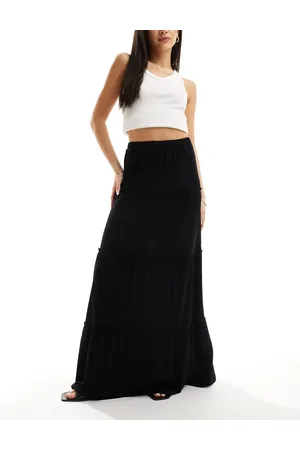 ASOS Tiered maxi skirt in