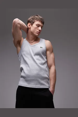 Lacoste Ribbed vest in