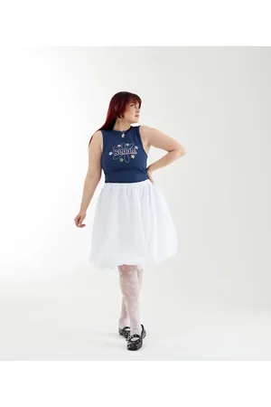 ASOS PRIDE genderless ribbed vest in with front embroidery