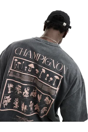 ASOS Oversized t-shirt in washed with outdoors back print