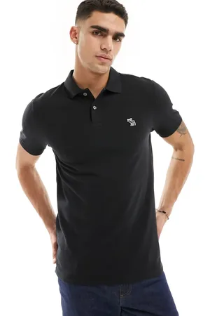 Abercrombie & Fitch Elevated icon logo pique polo in