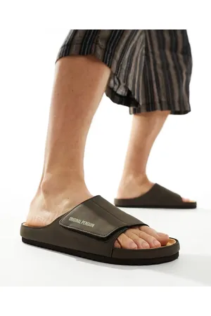 Original Penguin Velcro strap sandals in