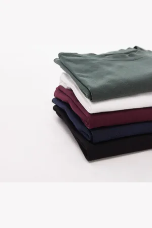 Topman 5 pack oversized fit t-shirt in black, white, red, navy and green