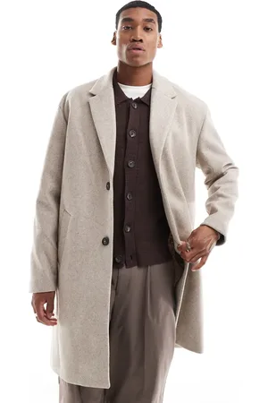 Pull&Bear Overcoat in beige