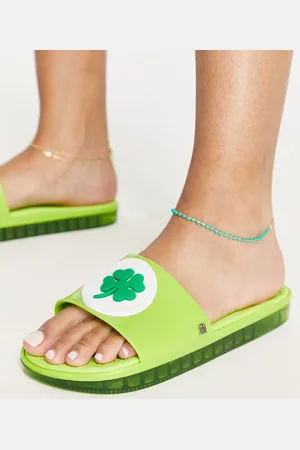 Melissa X Care Bears Good Luck beach slide in