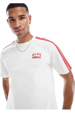 adidas Adidas Sportswear t-shirt with pocket print detail in and red