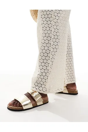 ASOS Fallon studded footbed sandals in