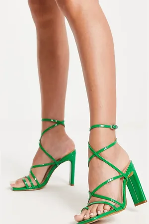 BeBo Adelaide strappy heeled sandals in patent
