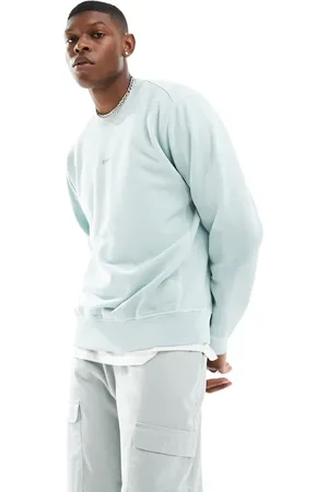 HUGO BOSS Wefade tonal logo sweatshirt in aqua
