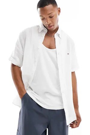 Tommy Hilfiger Pigment dyed linen regular fit shirt in
