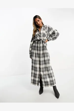ASOS Maxi shirt dress in check