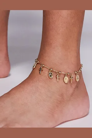 Aldo Popoffaith cross charm anklet in