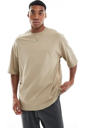 JACK & JONES Super oversized t-shirt in beige