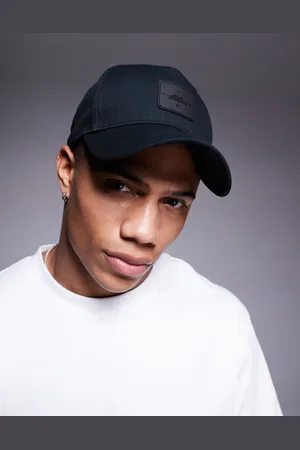 River Island Rubberised badge detail cap in