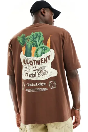 ASOS Oversized t-shirt in with horticultural back print