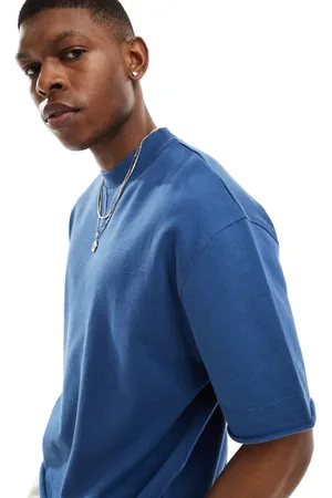 ASOS Oversized t-shirt with seam detailing in blue