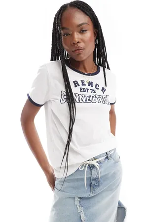 French Connection Collegiate ringer t-shirt in