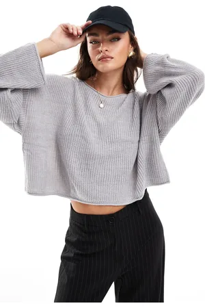 Miss Selfridge Slouchy jumper in marl