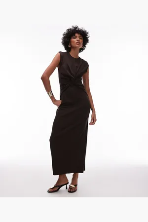 & OTHER STORIES Jersey midaxi dress with twist front detail in