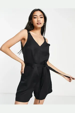 & OTHER STORIES Belted linen playsuit in