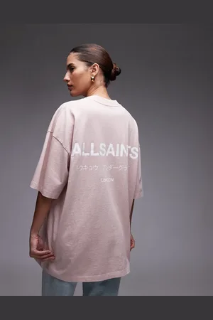 AllSaints Underground oversized t-shirt in floss