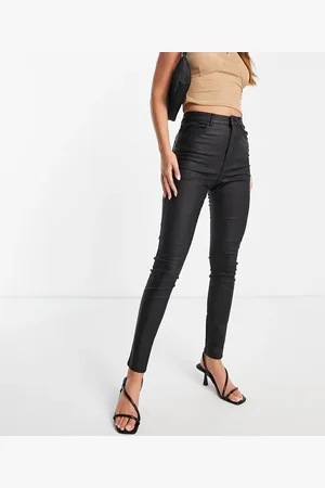 VERO MODA Coated skinny jeans in