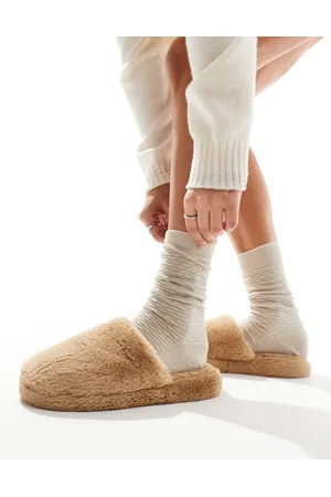 ASOS Zina closed toe slippers in tan