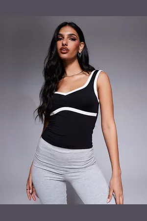 ASOS Sweetheart polyamide contrast binding vest in