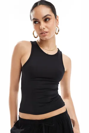 Pull&Bear Polyamide sculpt racer vest in