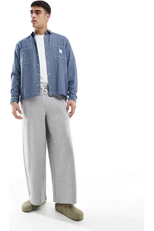 ASOS Super wide joggers in marl