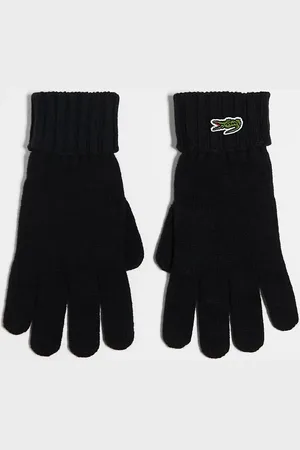 Lacoste Essentials wool gloves in