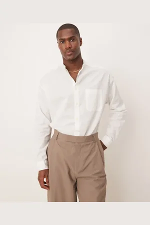 ASOS 90s oversized linen shirt in