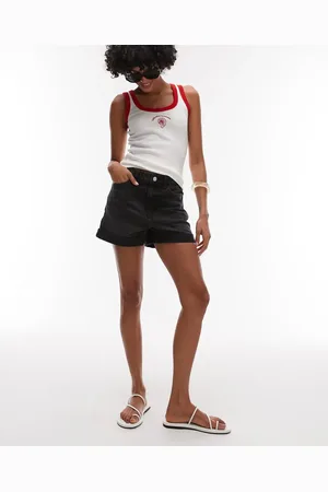 MANGO Mom denim shorts in