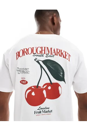 JACK & JONES Oversize t-shirt with borough market backprint in