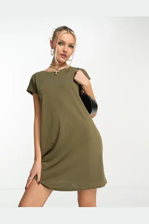 Noisy May Mini t-shirt dress in khaki
