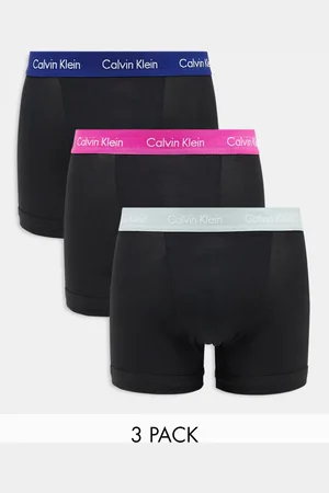 Calvin Klein Modern Cotton 3 pack stretch trunks in