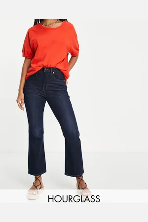 Madewell Hourglass cropped flare jeans in indigo