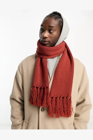 Bolongaro Knitted scarf in chilli