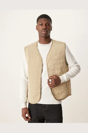Calvin Klein Quilted gilet in beige