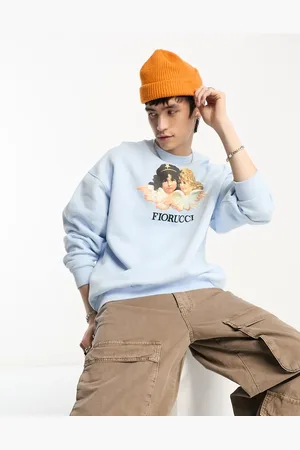 Fiorucci Relaxed sweatshirt with vintage angels graphic in pale