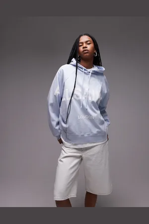 AllSaints Talon Biggy tonal logo hoodie in barely