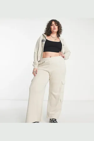 COLLUSION Plus cargo joggers co-ord in stone