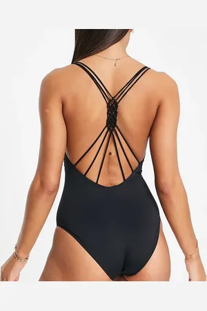 Accessorize Multi strap back detail swimsuit in