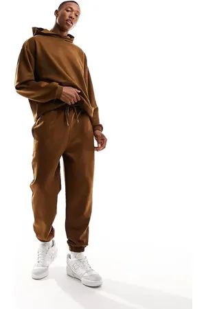 ASOS Tapered jogger in seudette texture in