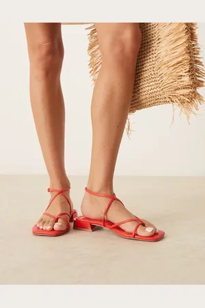 ASOS Flaunt barely there strappy flat sandals in